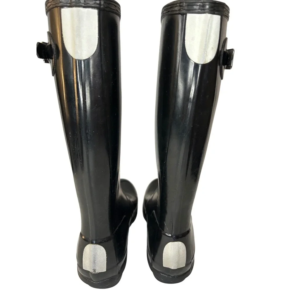 Hunter Original Kids Gloss‎ Black Rain Boots Size US 5/6 UK 4 EU 37